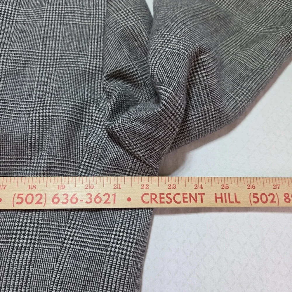 Vtg Men's Ottimo Blazer Jacket Size 43R Gray Glen Plaid Wool Sport Coat Classic